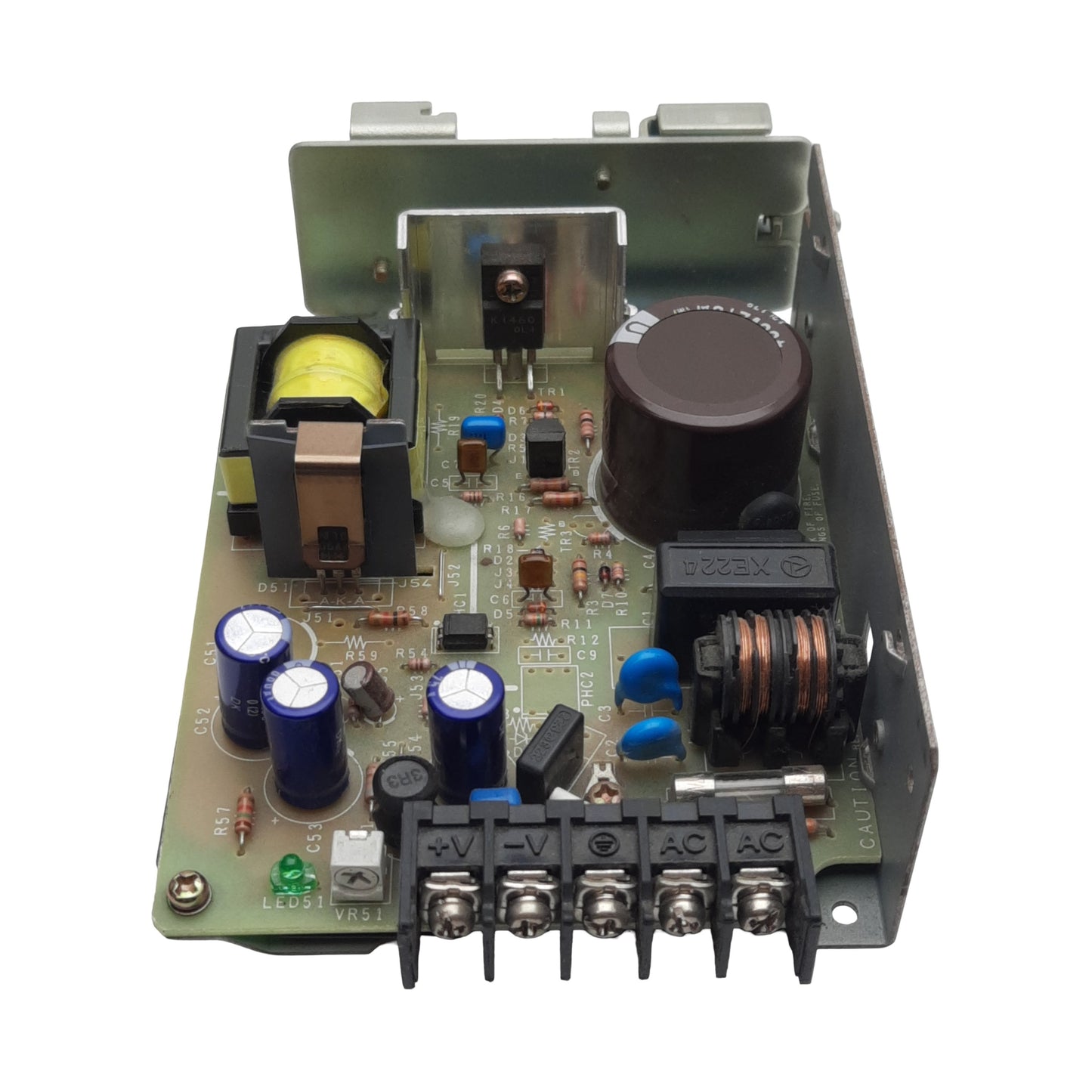 Used Omron S82J-02515AD Power Supply, 100-240VAC In, 1.7A 15VDC Out, 25W, DIN Rail