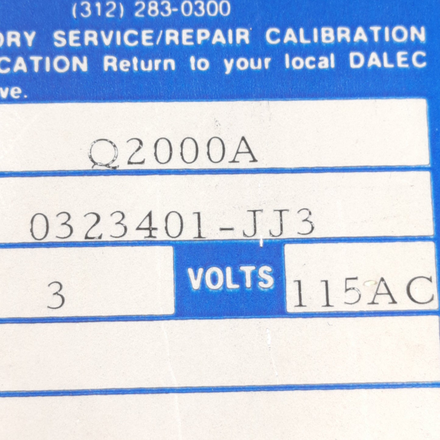 Used Newport Q2000A Quanta 4 Digit Process Meter 115VAC, 14.2mm, 0 to ±1999 Range