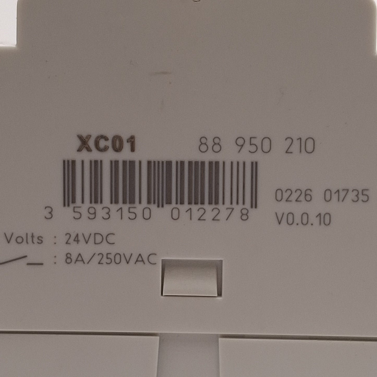 Used Crouzet 88950210 XC01 Relay Expansion Module, 4 PNP Inputs, 2 Relay Outputs