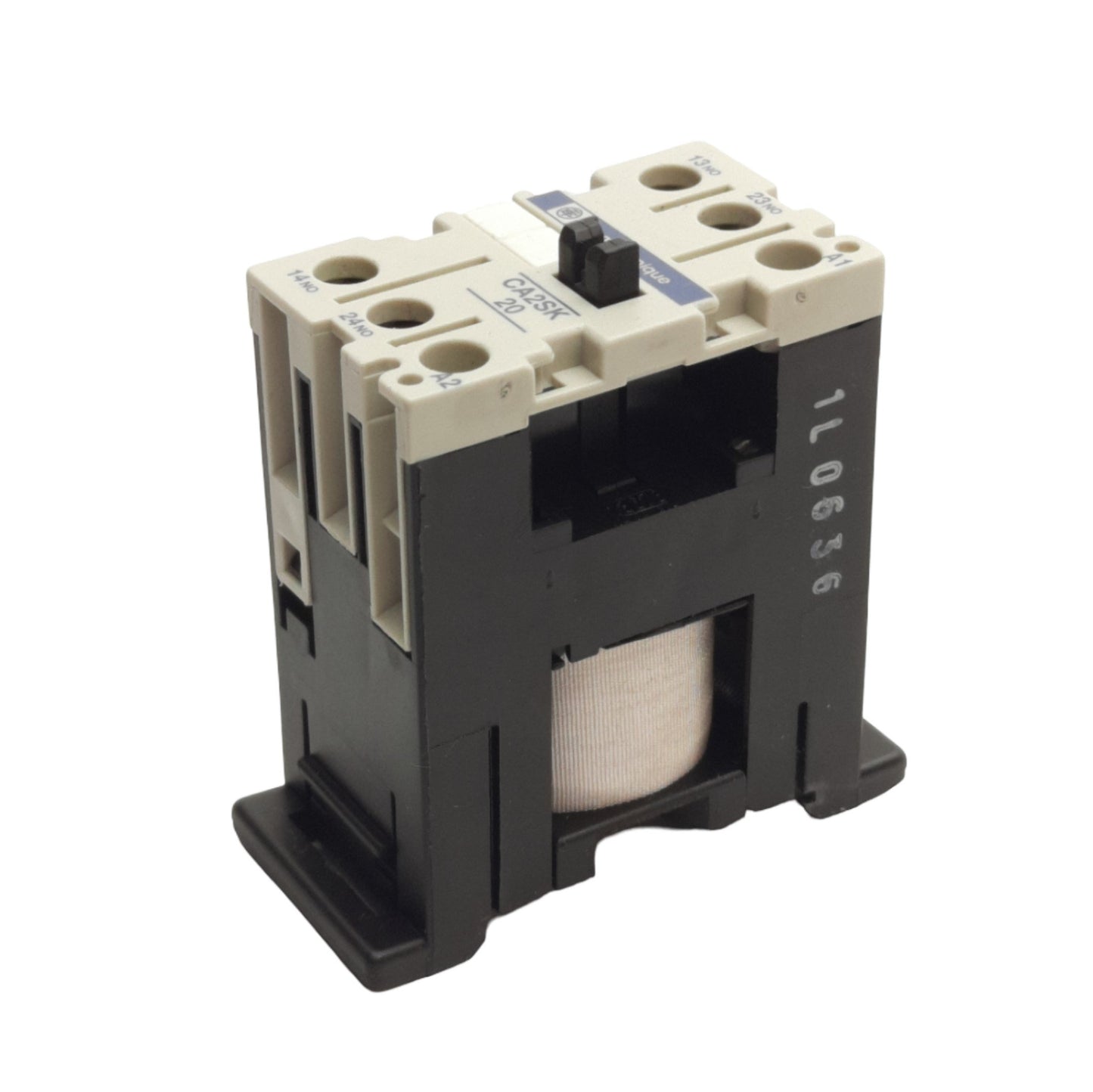 Used Telemecanique CA2SK20G7 Control Relay, 2NO 600V 10A Contact, 120VAC Coil