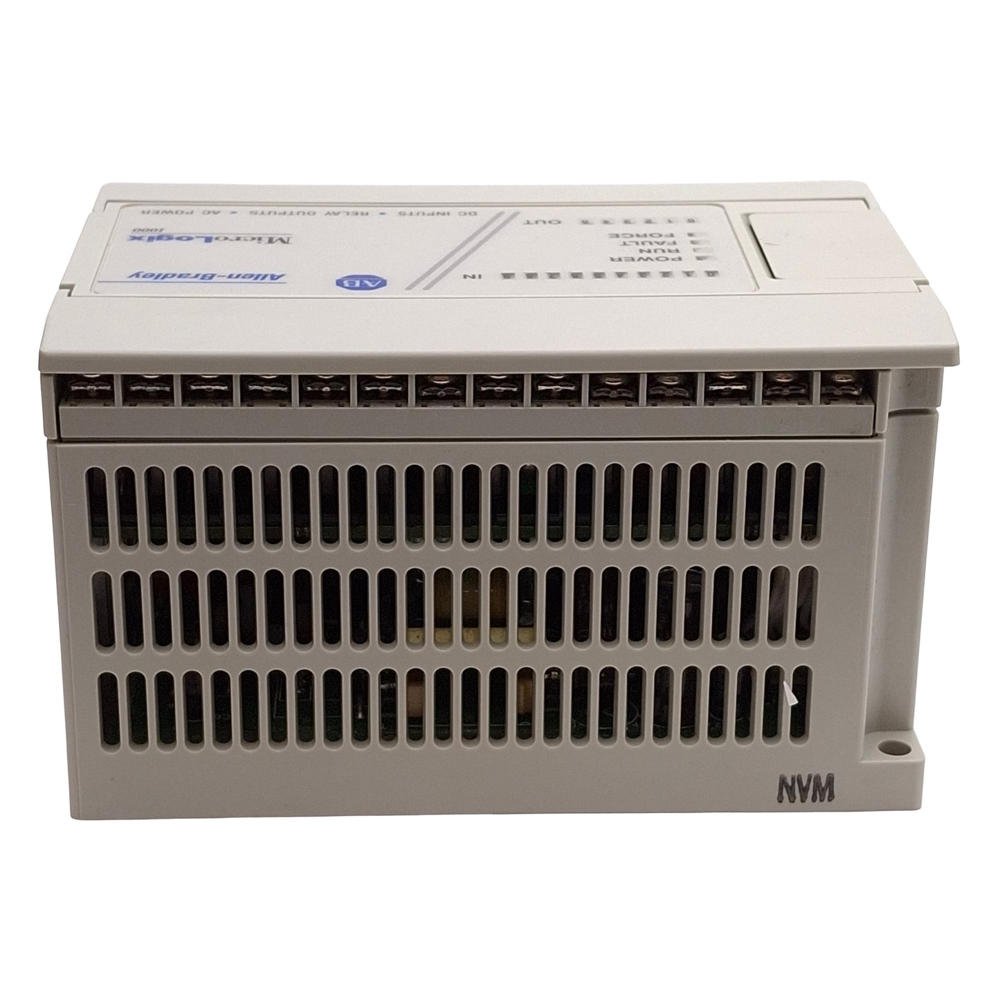 Used Allen Bradley 1761-L16BWA MicroLogix 1000 Controller, 10x DC IN, 6x Relay OUT