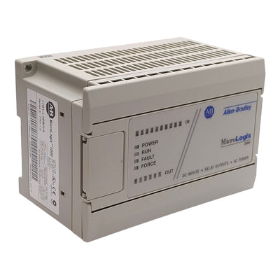 Used Allen Bradley 1761-L16BWA MicroLogix 1000 Controller, 10x DC IN, 6x Relay OUT