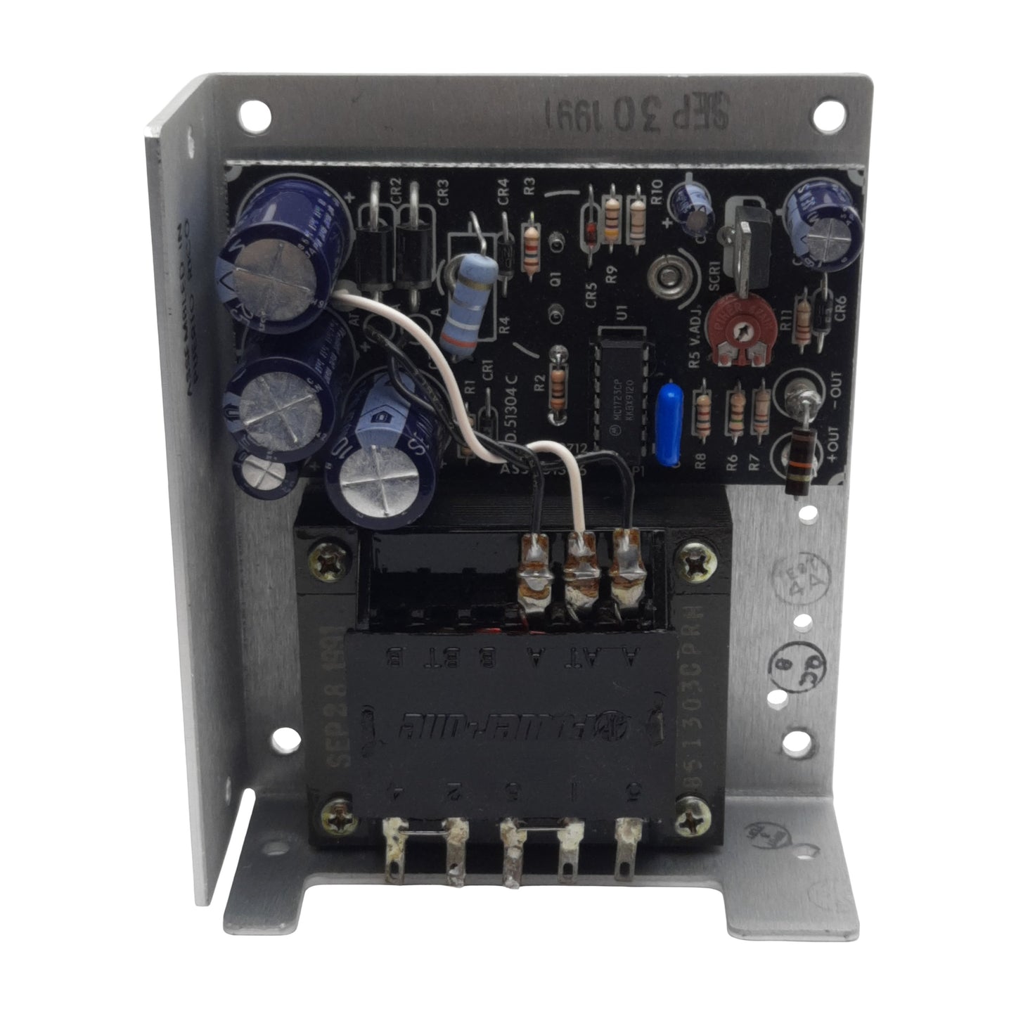 Used Power-One HA5-1.5/OVP-A Power Supply, 100/240VAC In, 1.5A 5VDC Out, Panel Mount