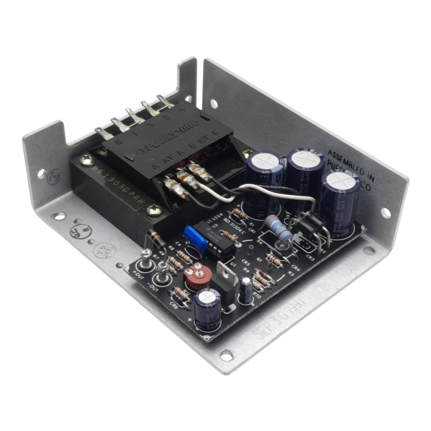 Used Power-One HA5-1.5/OVP-A Power Supply, 100/240VAC In, 1.5A 5VDC Out, Panel Mount