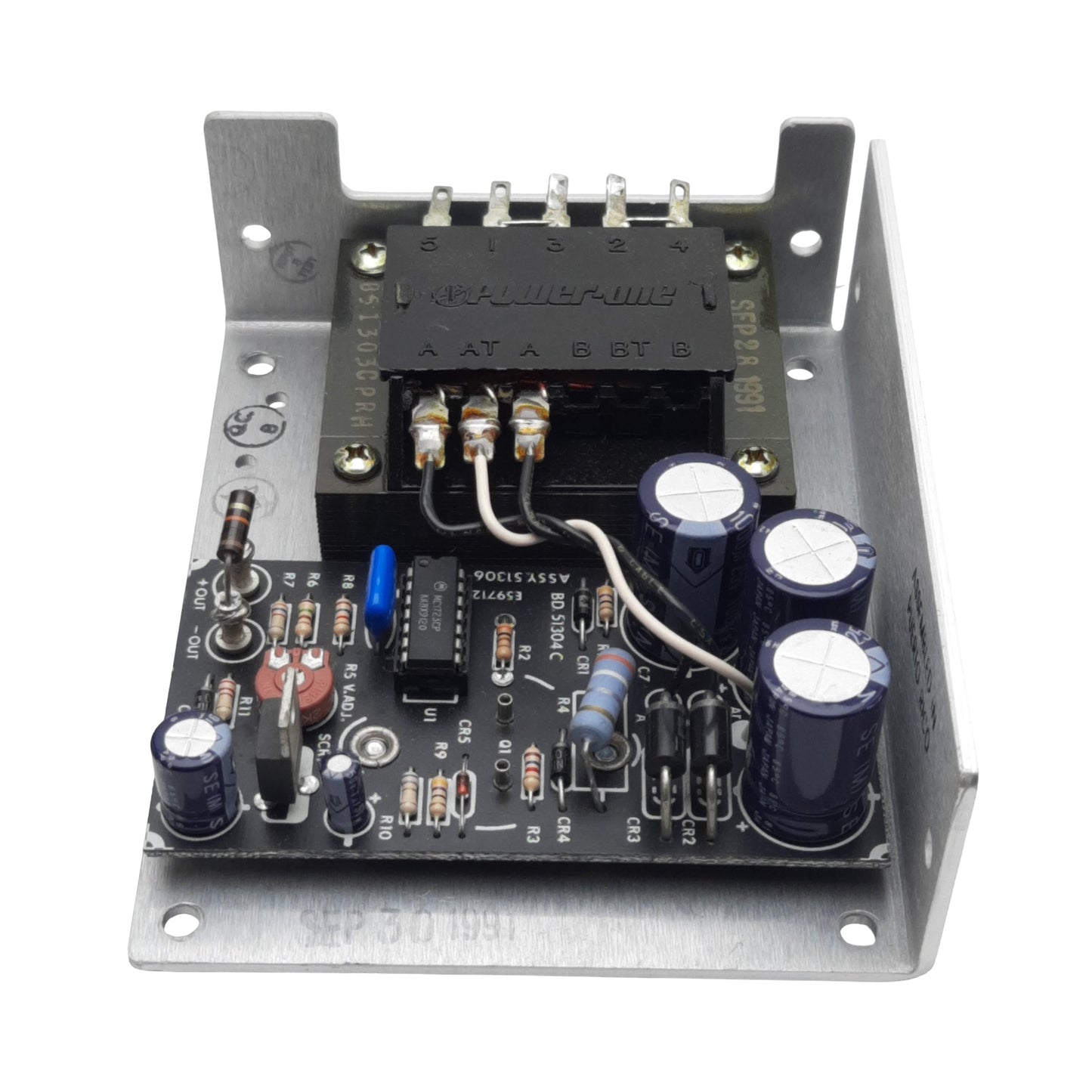 Used Power-One HA5-1.5/OVP-A Power Supply, 100/240VAC In, 1.5A 5VDC Out, Panel Mount