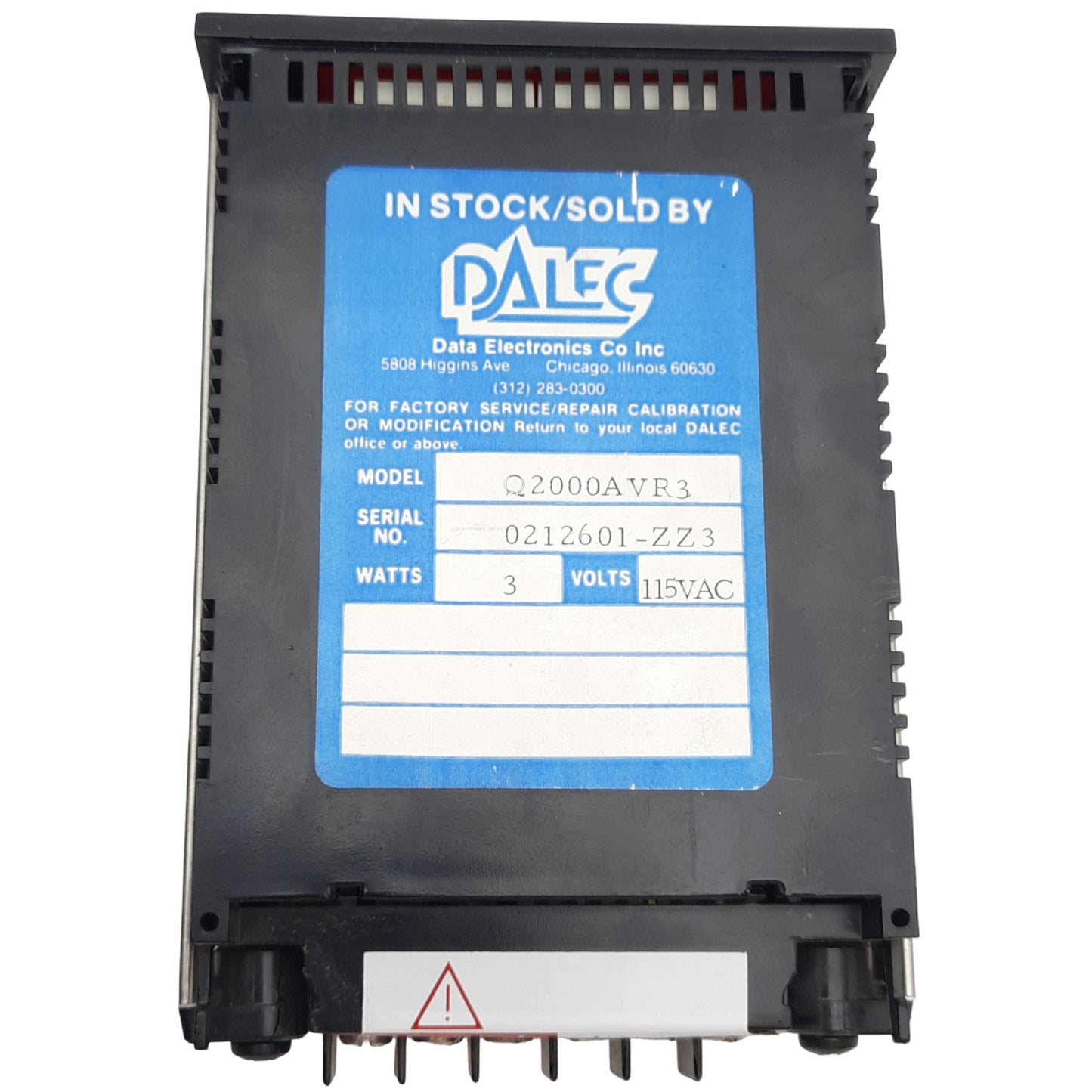 Used Newport Q2000AVR3 Quanta 4 Digit Digital Meter 120VAC, 0 to ±1999 Range