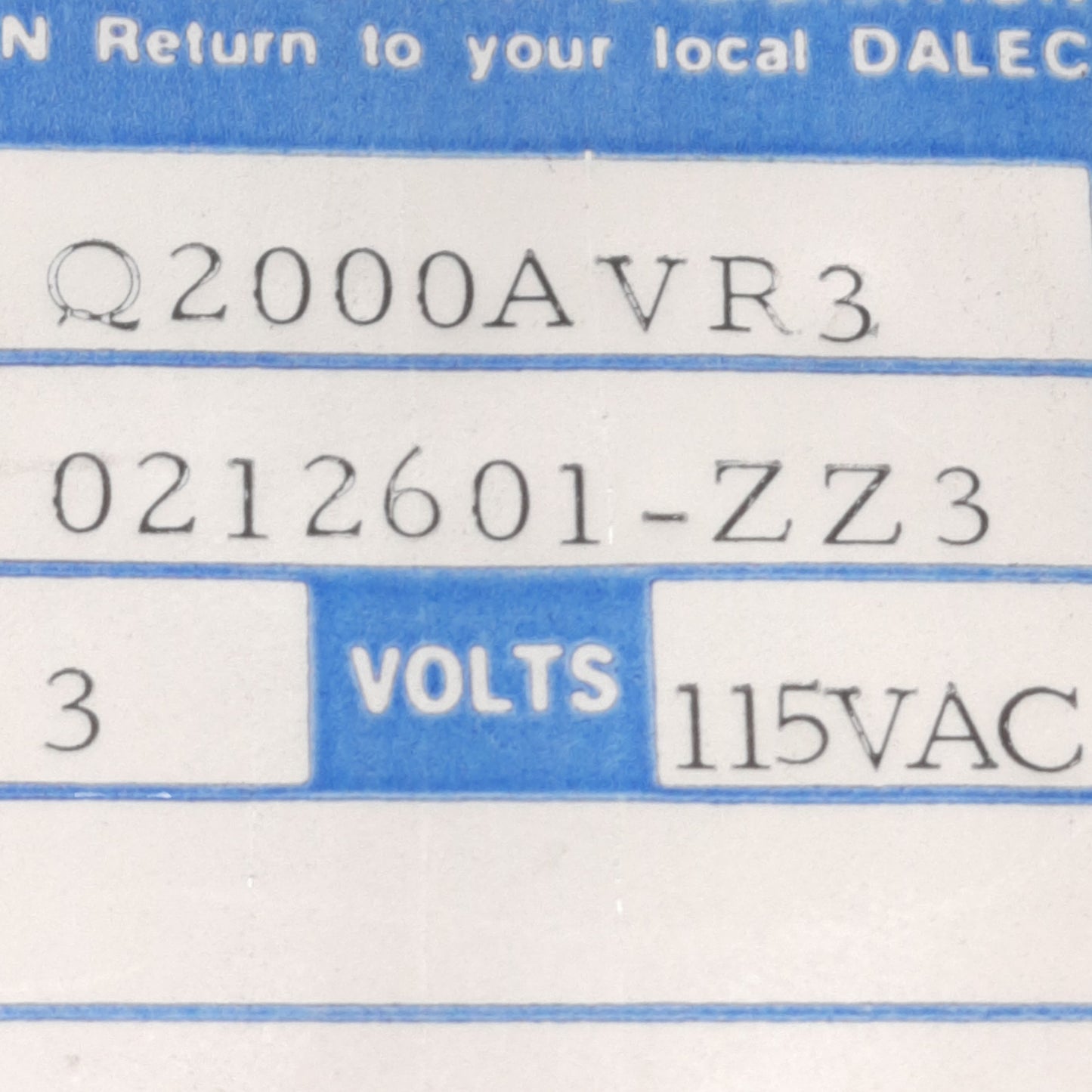 Used Newport Q2000AVR3 Quanta 4 Digit Digital Meter 120VAC, 0 to ±1999 Range