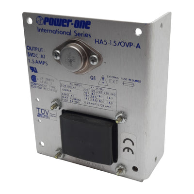 New – Open box Power-One HA5-1.5/OVP-A Power Supply, 100/240VAC In, 5VDC 1.5A Out, Panel Mount