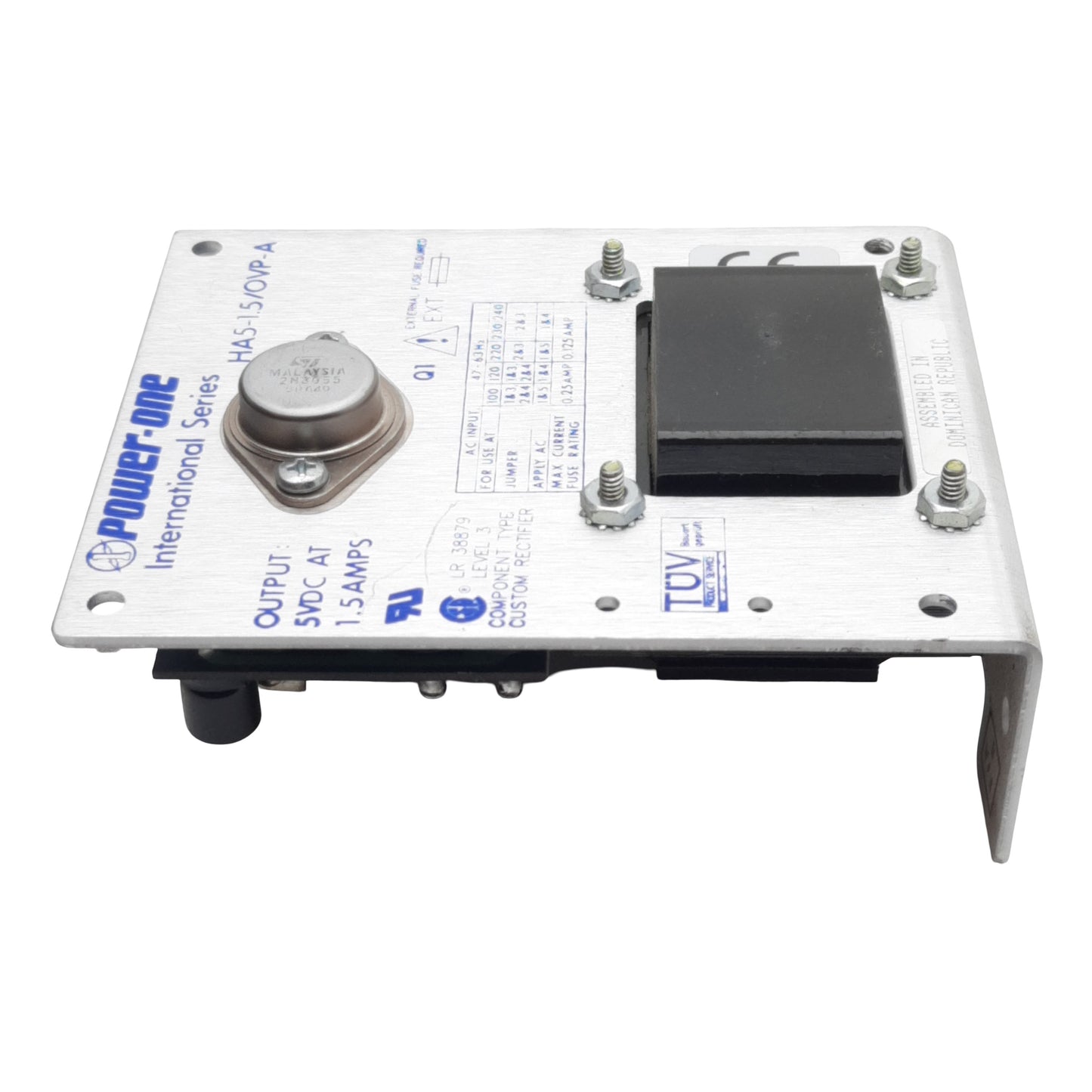 New – Open box Power-One HA5-1.5/OVP-A Power Supply, 100/240VAC In, 5VDC 1.5A Out, Panel Mount
