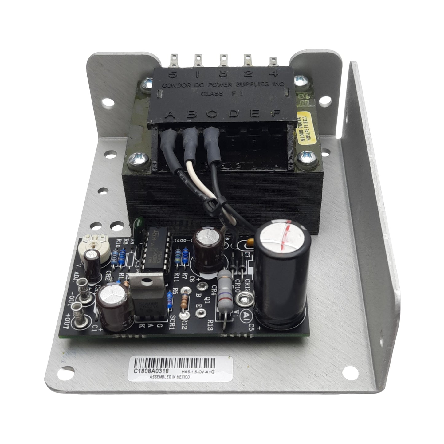 New Condor HA5-1.5/OVP-A+G Power Supply, 100/240VAC In, 1.5A 5VDC Out, Panel Mount