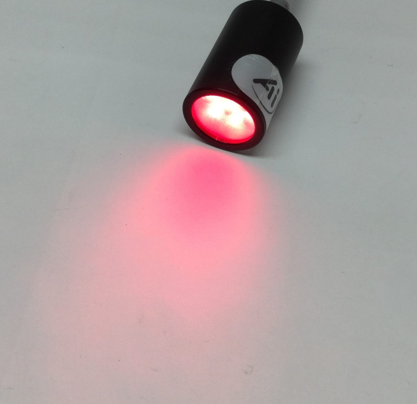 Used Advanced Illumination SL2507-660 Machine Vision LED Small Aimed Spot Light, Red