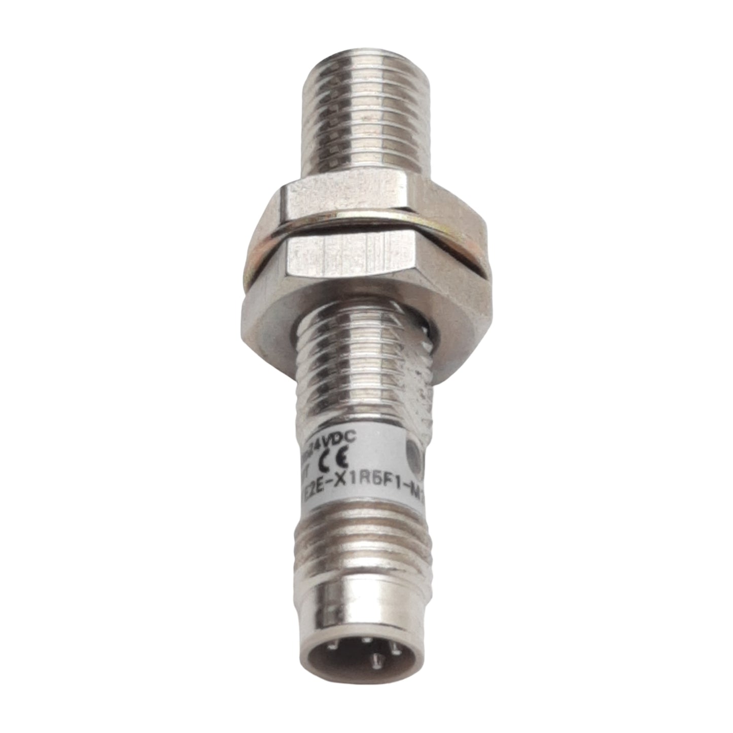 Used Omron E2E-X1R5F1-M3 Proximity Sensor, PNP N.O., 1.5mm Range, 12-24VDC, 4-Pin M8