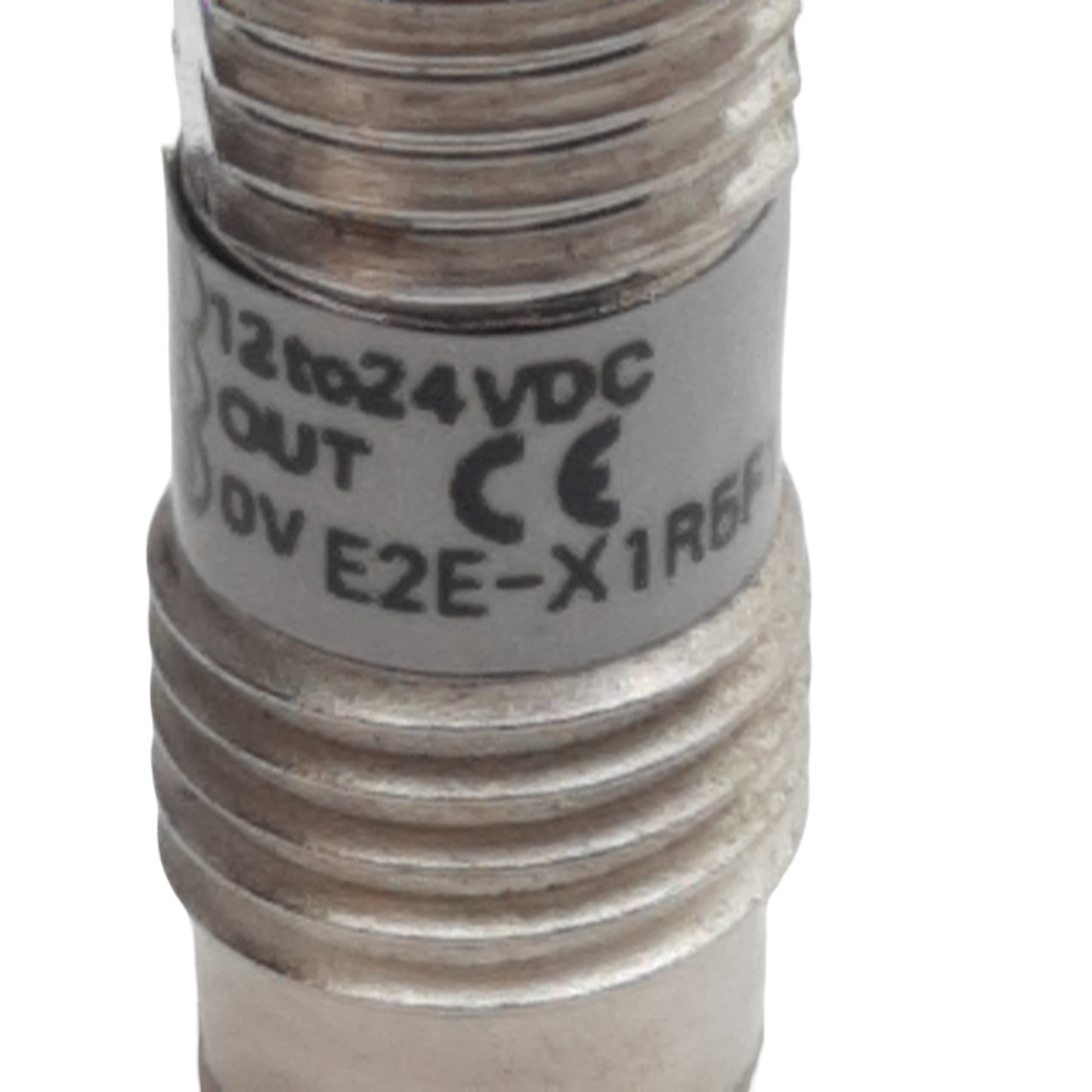 Used Omron E2E-X1R5F1-M3 Proximity Sensor, PNP N.O., 1.5mm Range, 12-24VDC, 4-Pin M8