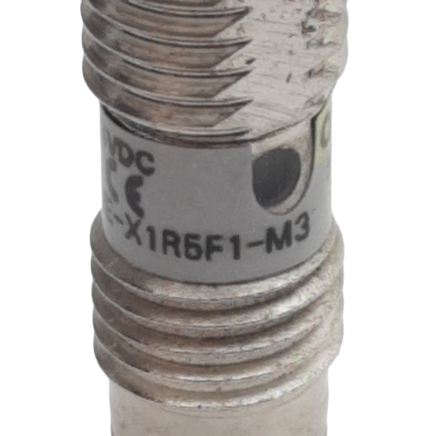Used Omron E2E-X1R5F1-M3 Proximity Sensor, PNP N.O., 1.5mm Range, 12-24VDC, 4-Pin M8