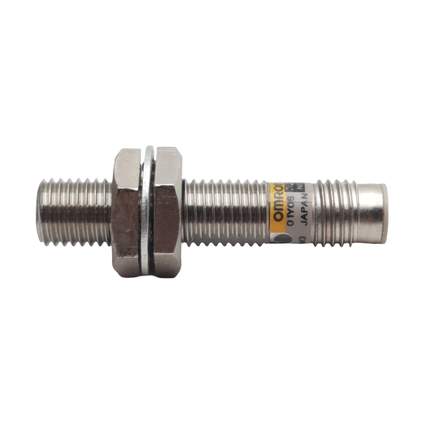 Used Omron E2E-X1R5E1-M3 Proximity Sensor, NPN N.O., 1.5mm Range, 12-24VDC, 4-Pin M8