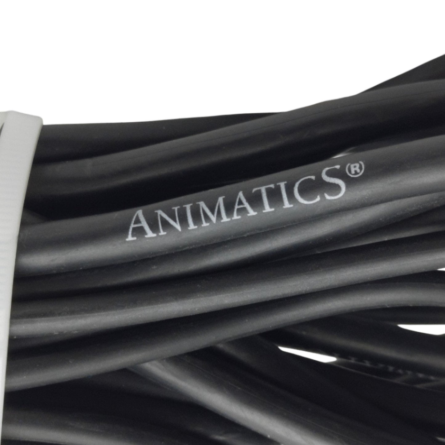 Used Animatics PSV Series Servo Motor Power Cable, 4-Pin DIN, 15-Pin D-Sub, 7W2 Combo