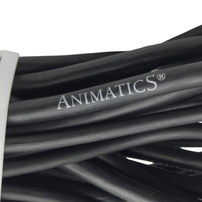 Used Animatics PSV Series Servo Motor Power Cable, 4-Pin DIN, 15-Pin D-Sub, 7W2 Combo