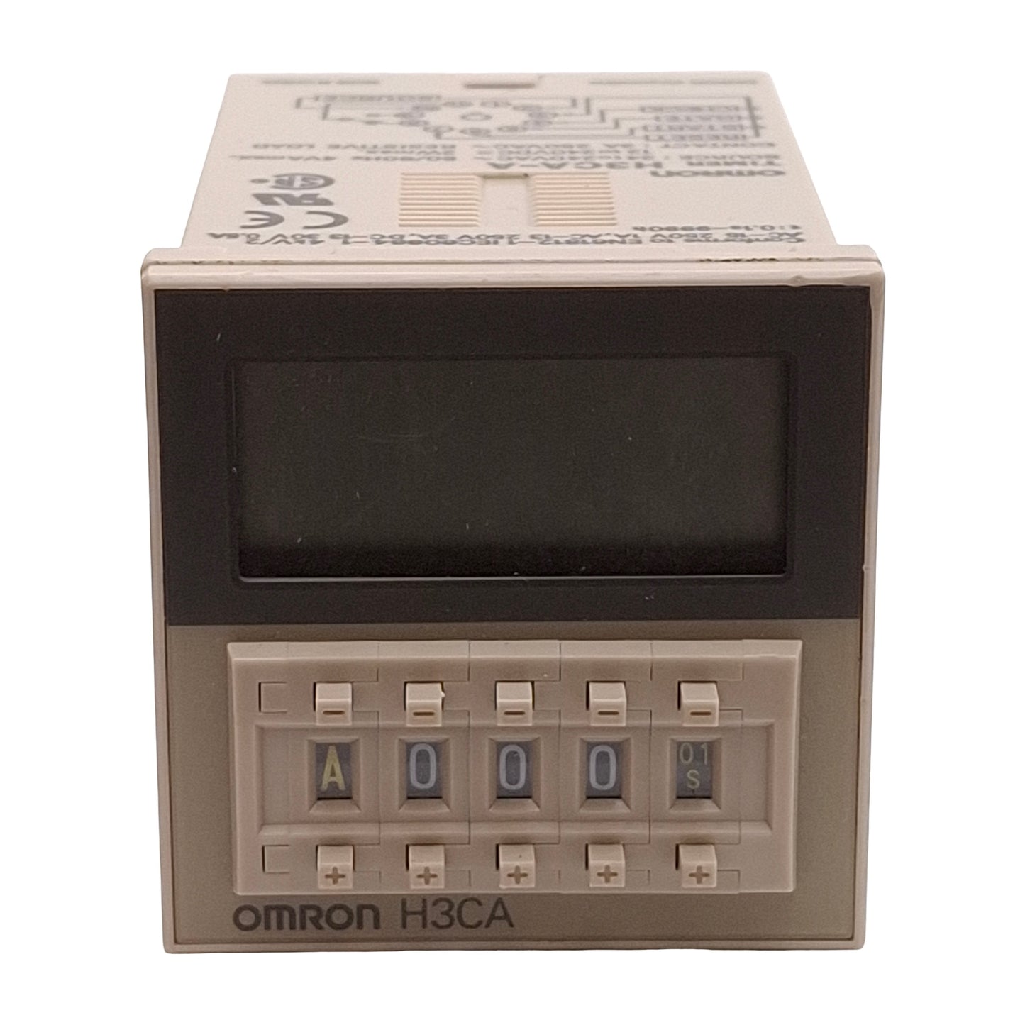 Used Lot of 3 Omron H3CA-A Solid-State Digital Timer 0.1s- 9990hr 240VAC/DC 1/16 DIN