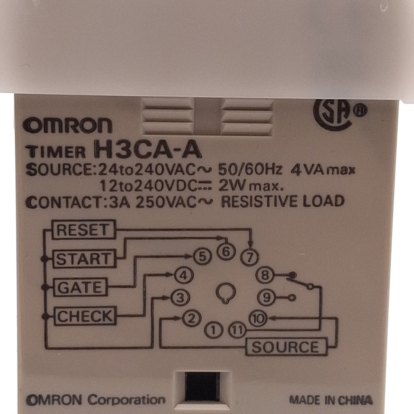 Used Lot of 3 Omron H3CA-A Solid-State Digital Timer, 0.1s- 9990hr 240VAC/DC 1/16 DIN