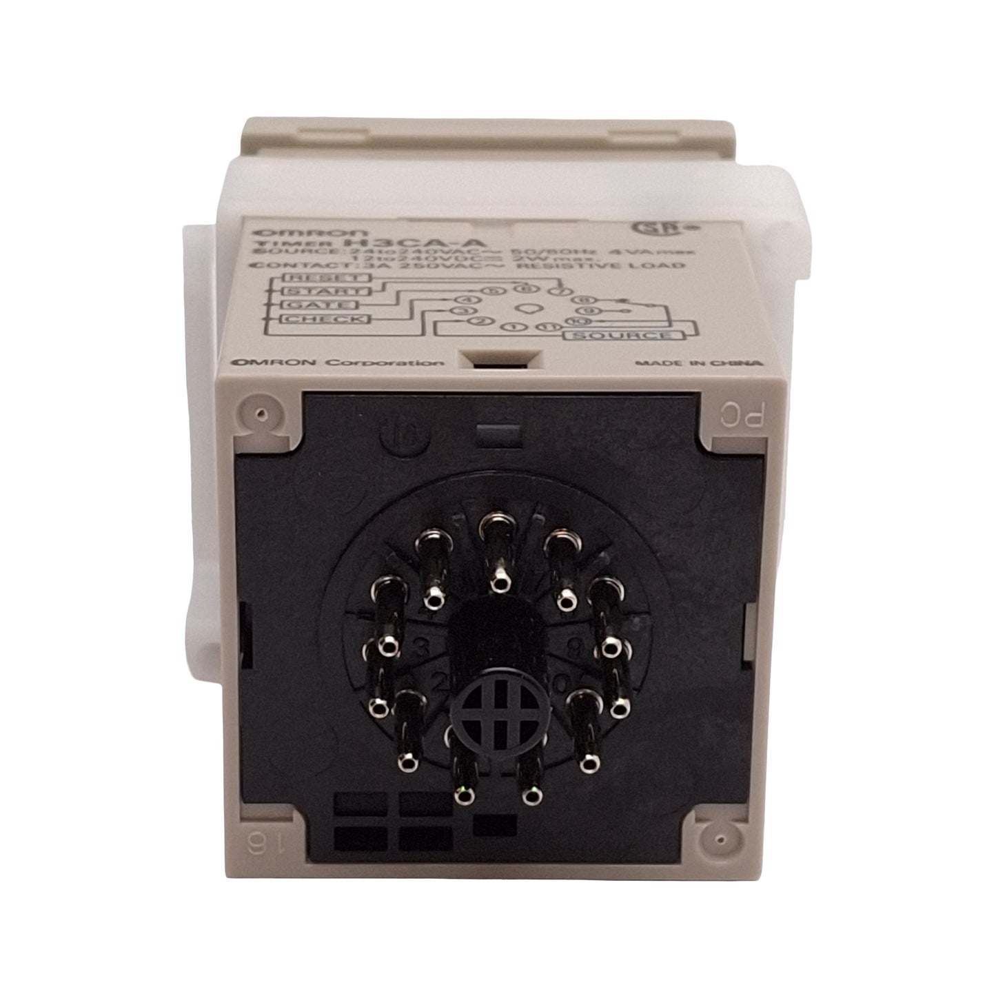 Used Lot of 3 Omron H3CA-A Solid-State Digital Timer, 0.1s- 9990hr 240VAC/DC 1/16 DIN