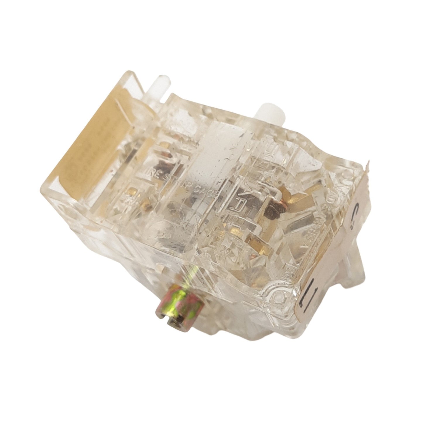 Used Square D 9001KA1 Contact Block for ø30mm Button, 1N.O. + 1N.C., 600V 10A Max