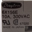 Used Lot of 5 Dayton 6X156E Relay Socket Base, 10A 300VAC, 11-Pin Octal, DIN Rail