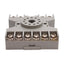 Used Lot of 5 Dayton 6X156E Relay Socket Base, 10A 300VAC, 11-Pin Octal, DIN Rail