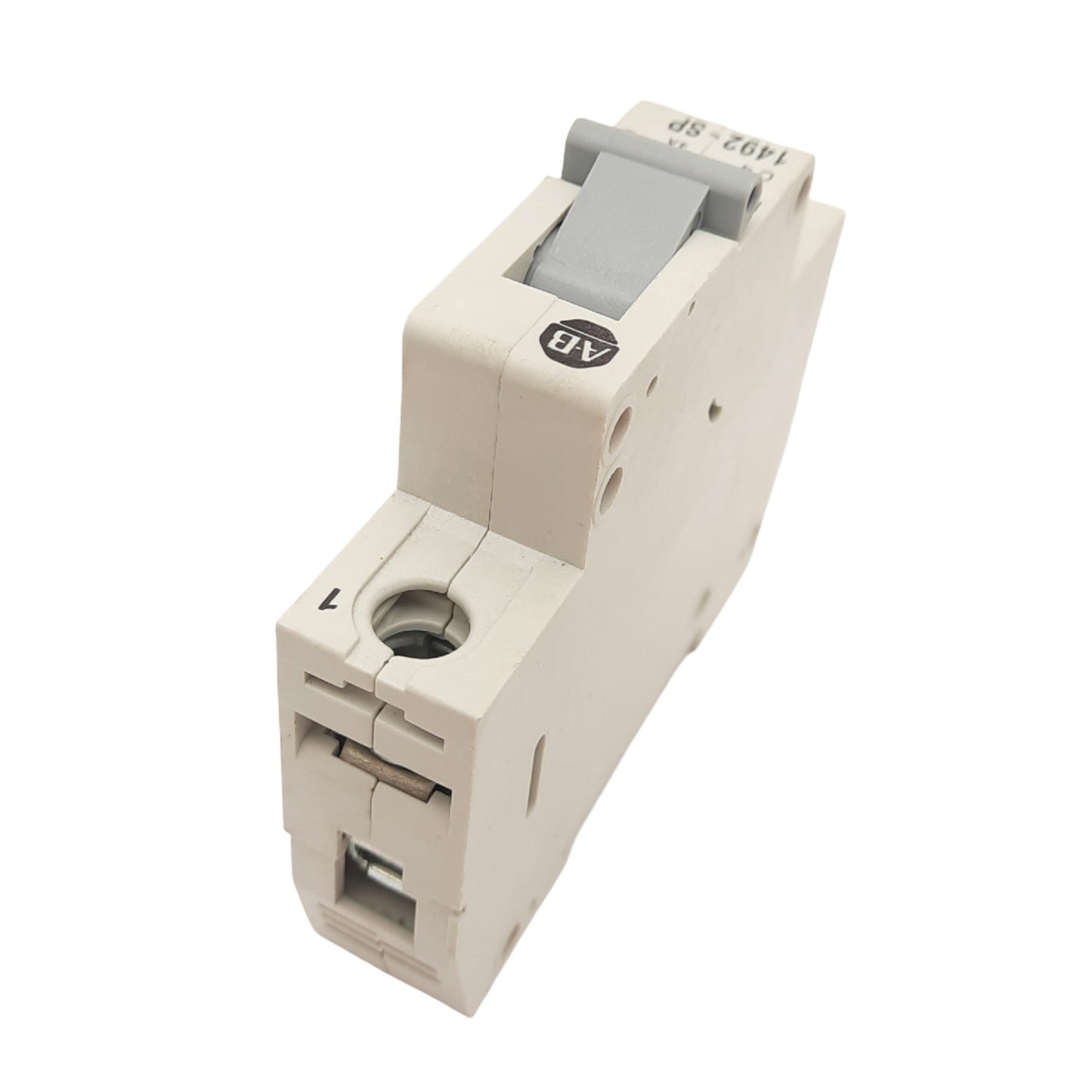 Used Allen Bradley 1492-SP1C040 Circuit Breaker, 1-Pole, 4A, 277VAC Max, DIN Rail