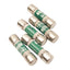 Used Lot of 5 Eaton Bussmann FNQ-15 TRON Time Delay Fuses, 15A, 500VAC Max, Class CC
