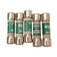 Used Lot of 5 Eaton Bussmann FNQ-15 TRON Time Delay Fuses, 15A, 500VAC Max, Class CC