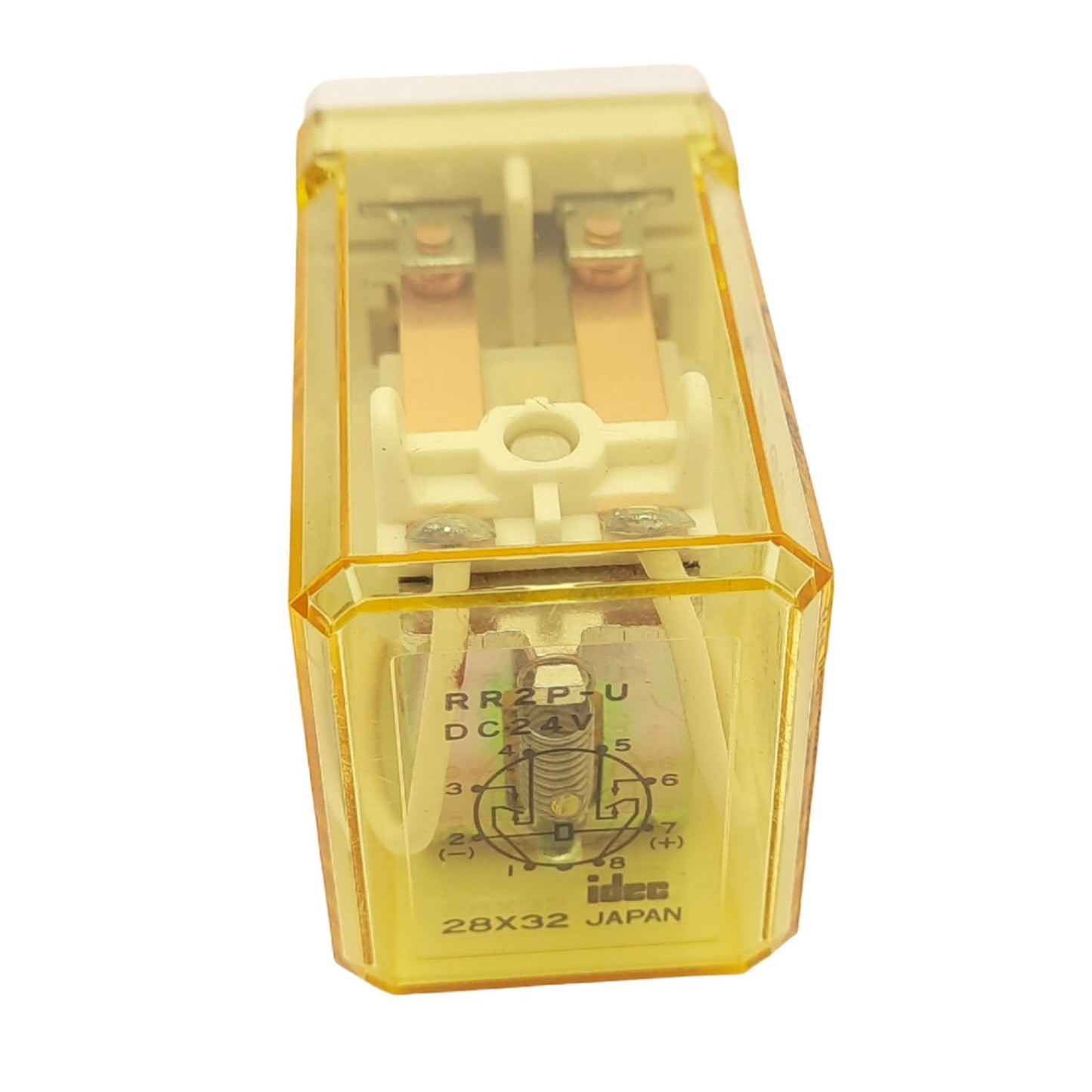 Used IDEC RR2P-UDC24V Plug-In Relay, DPDT, 8-Pin, 240VAC 10A Max, 24VDC Coil
