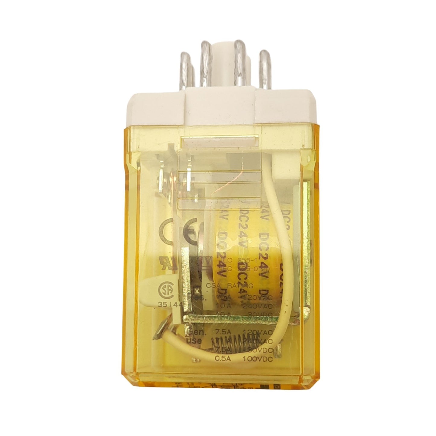 Used IDEC RR2P-UDC24V Plug-In Relay, DPDT, 8-Pin, 240VAC 10A Max, 24VDC Coil
