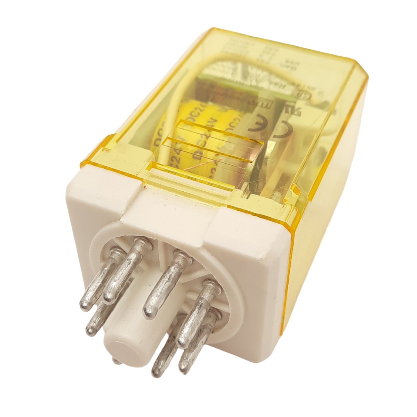 Used IDEC RR2P-UDC24V Plug-In Relay, DPDT, 8-Pin, 240VAC 10A Max, 24VDC Coil