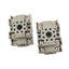 Used Lot of 2 IDEC SR2P-05 Relay Sockets, 8-Pin Octal, 300V 10A Max, DIN Rail Mount
