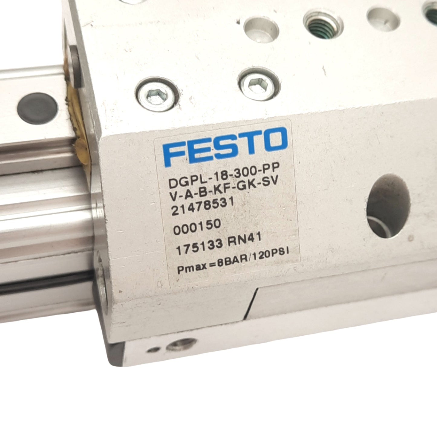 Used FESTO DGPL-18-300-PPV-A-B-KF-GK-SV Pneumatic Linear Drive, ø18mm, 300mm Stroke