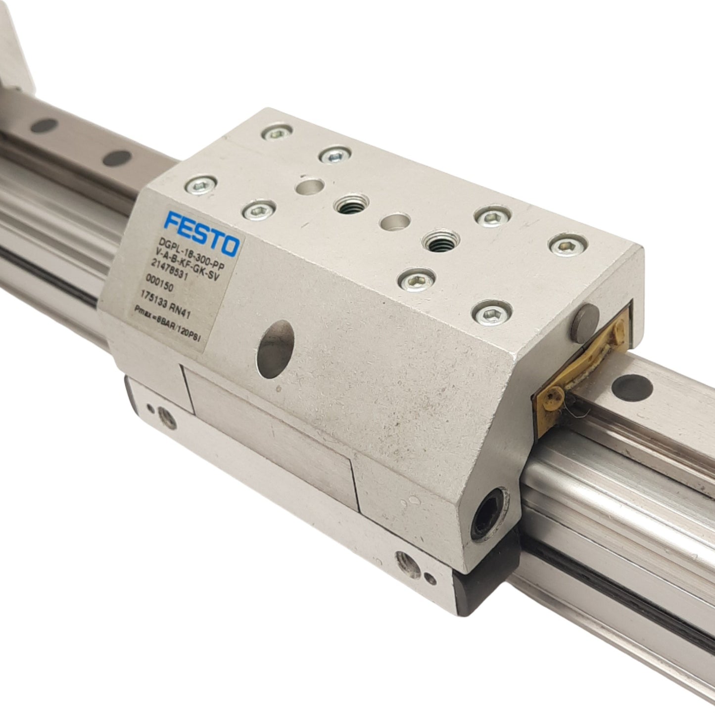 Used FESTO DGPL-18-300-PPV-A-B-KF-GK-SV Pneumatic Linear Drive, ø18mm, 300mm Stroke