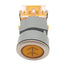 Used EAO 704.900.1 Yellow Arrow Momentary Push Button, ø22mm, 1NO, 600VAC 10A Max