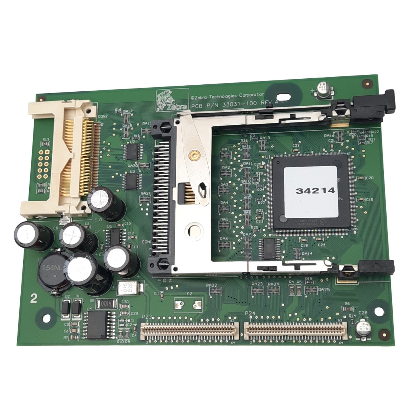 Used Zebra 33031-100 Rev A Wireless Printing PCB Card For 170XiIII Thermal Printers