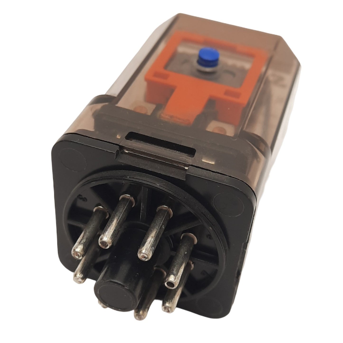 Used SCHRACK RL201024 Plug-In Relay, DPDT, 8-Pin, 250VAC 10A Max, 24VDC Coil