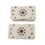 Used Lot of 2 SCHRACK 108PGS Relay Sockets, 8-Pin Octal, 300V 10A Max, DIN Rail Mount