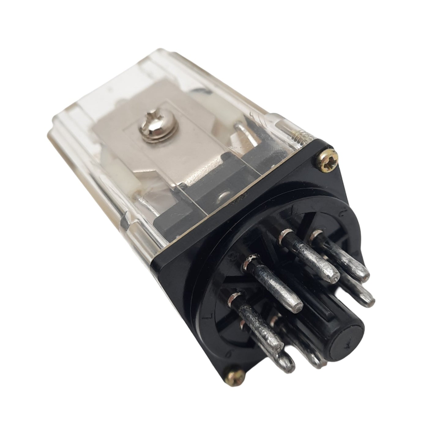 Used NTE R02-11D10-24 Plug-In Relay, DPDT, 8-Pin, 5A 240VAC Max, 24VDC Coil