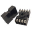 Used Lot of 2 Telemecanique H50-SL608 Relay Sockets, 8-Pin, 300V 10A, DIN Rail