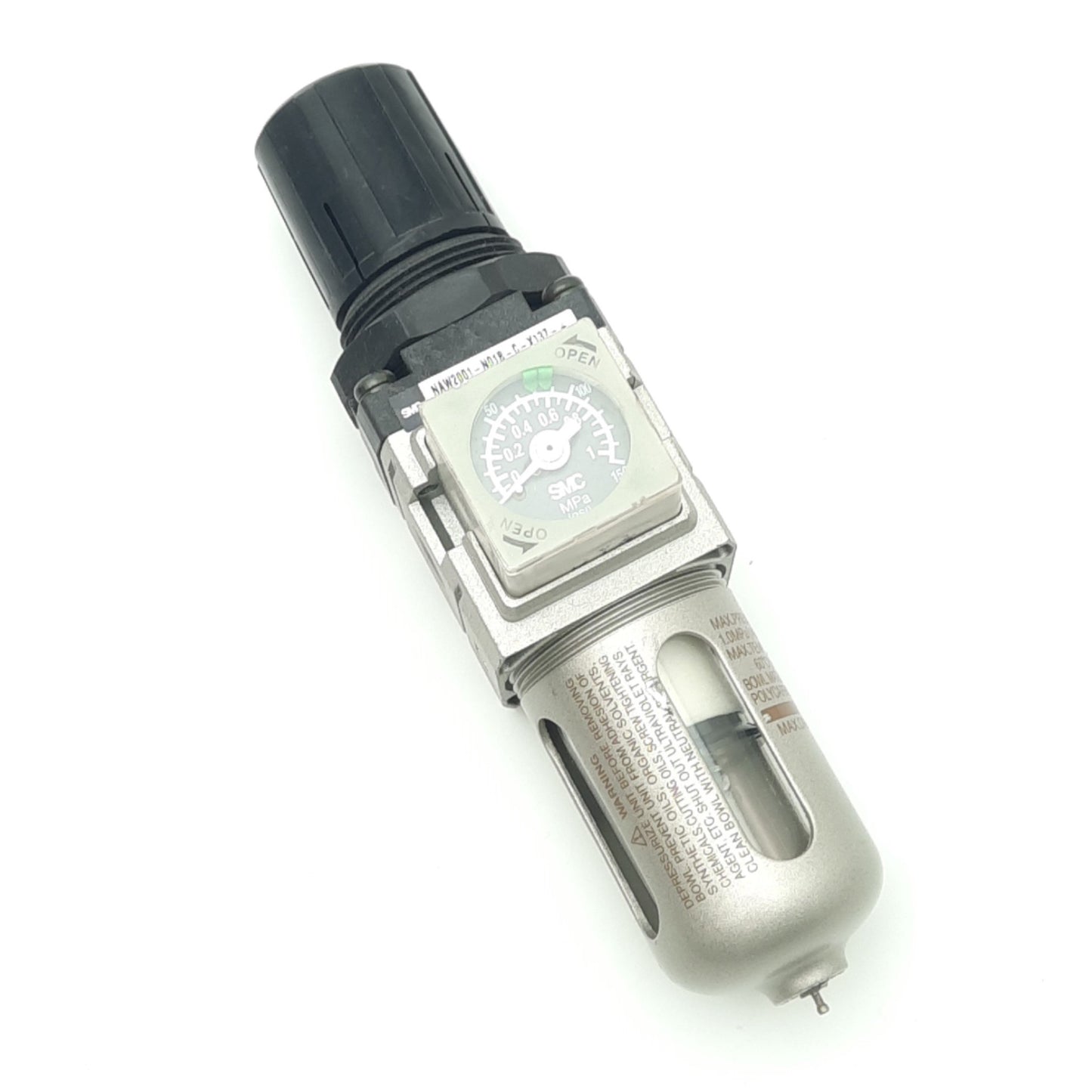 Used SMC NAW2001-N01B-C-X137 Pneumatic Filter/Regulator, 0.05-0.85MPa Set, 1.0MPa Max