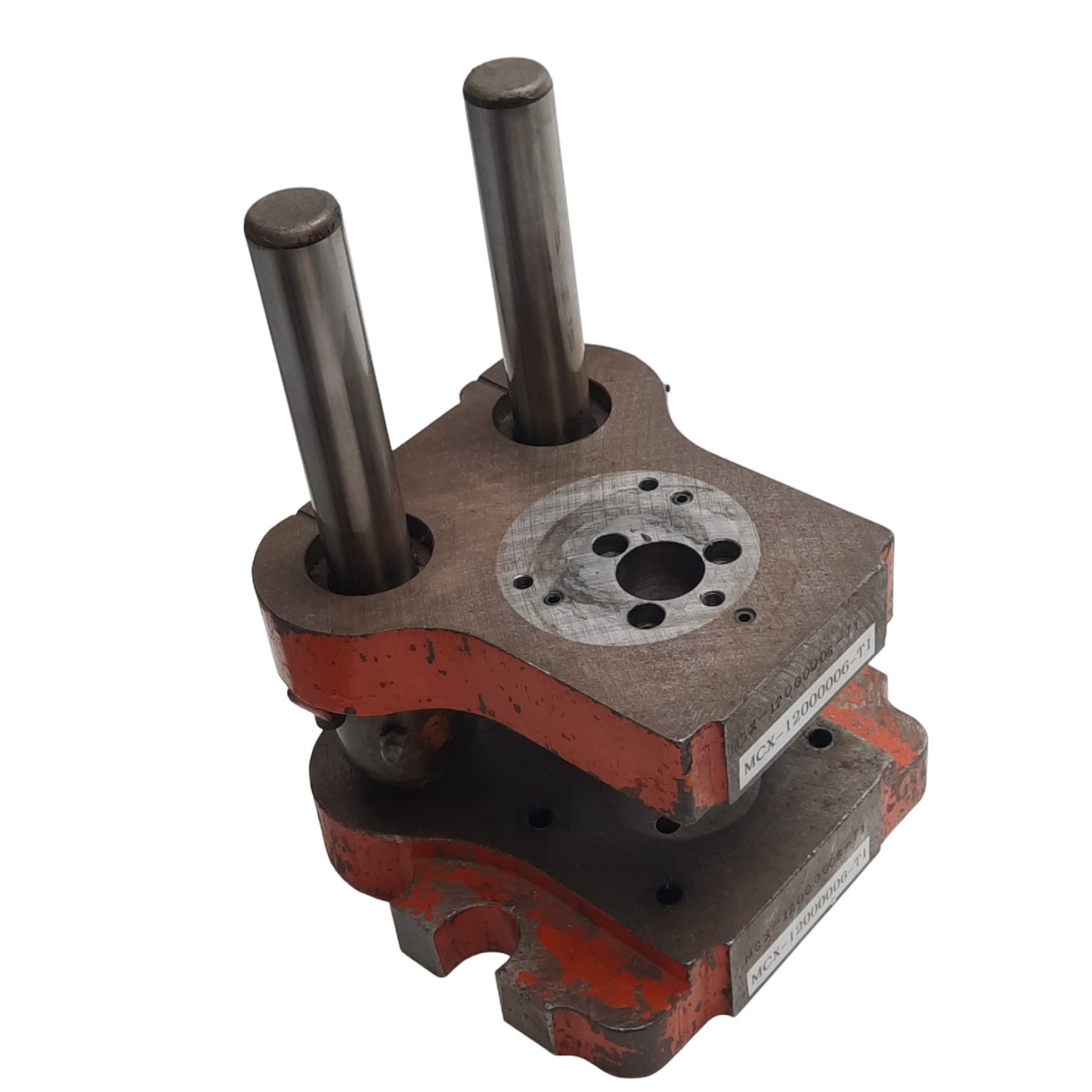 Used Anchor Danly S-0404-F-1 MCX-12000006-T1 Die Holder Set, ø2in Die OD, ø1in Posts