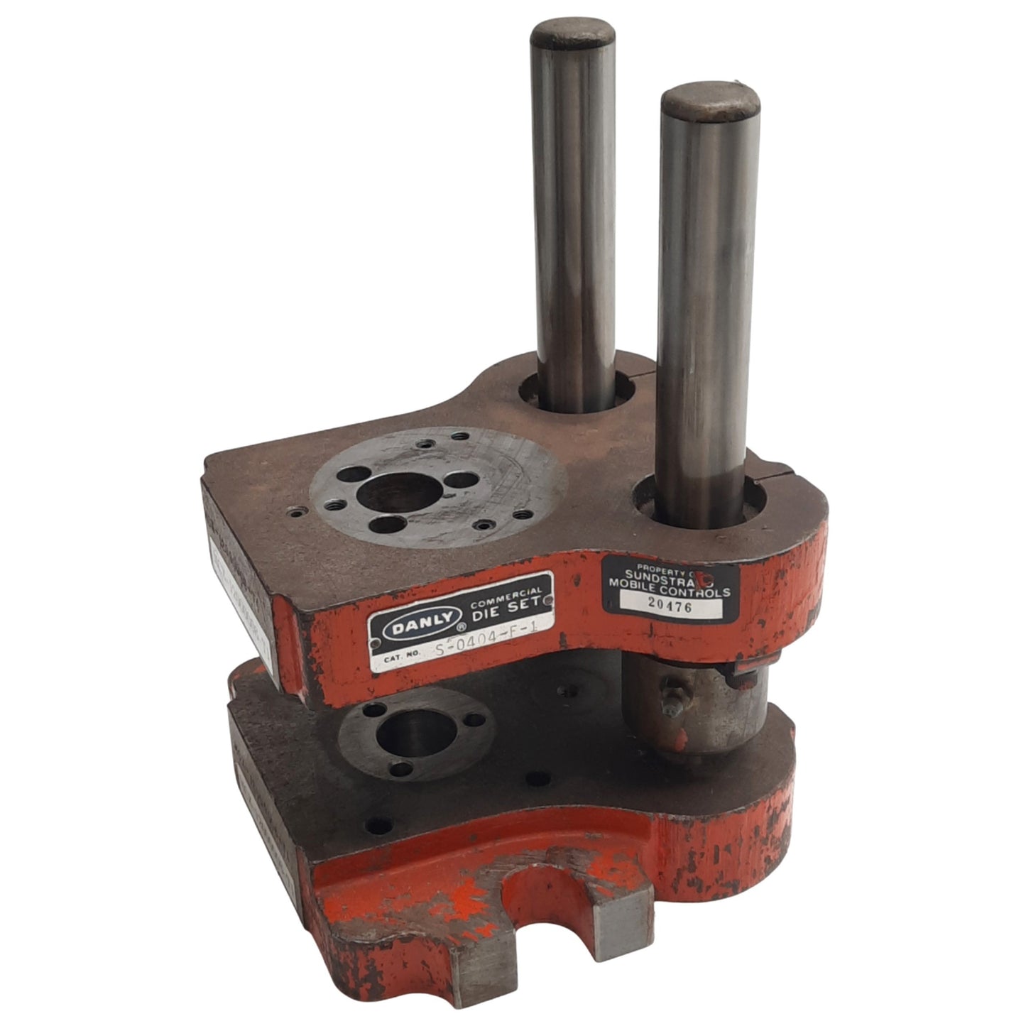 Used Anchor Danly S-0404-F-1 MCX-12000006-T1 Die Holder Set, ø2in Die OD, ø1in Posts