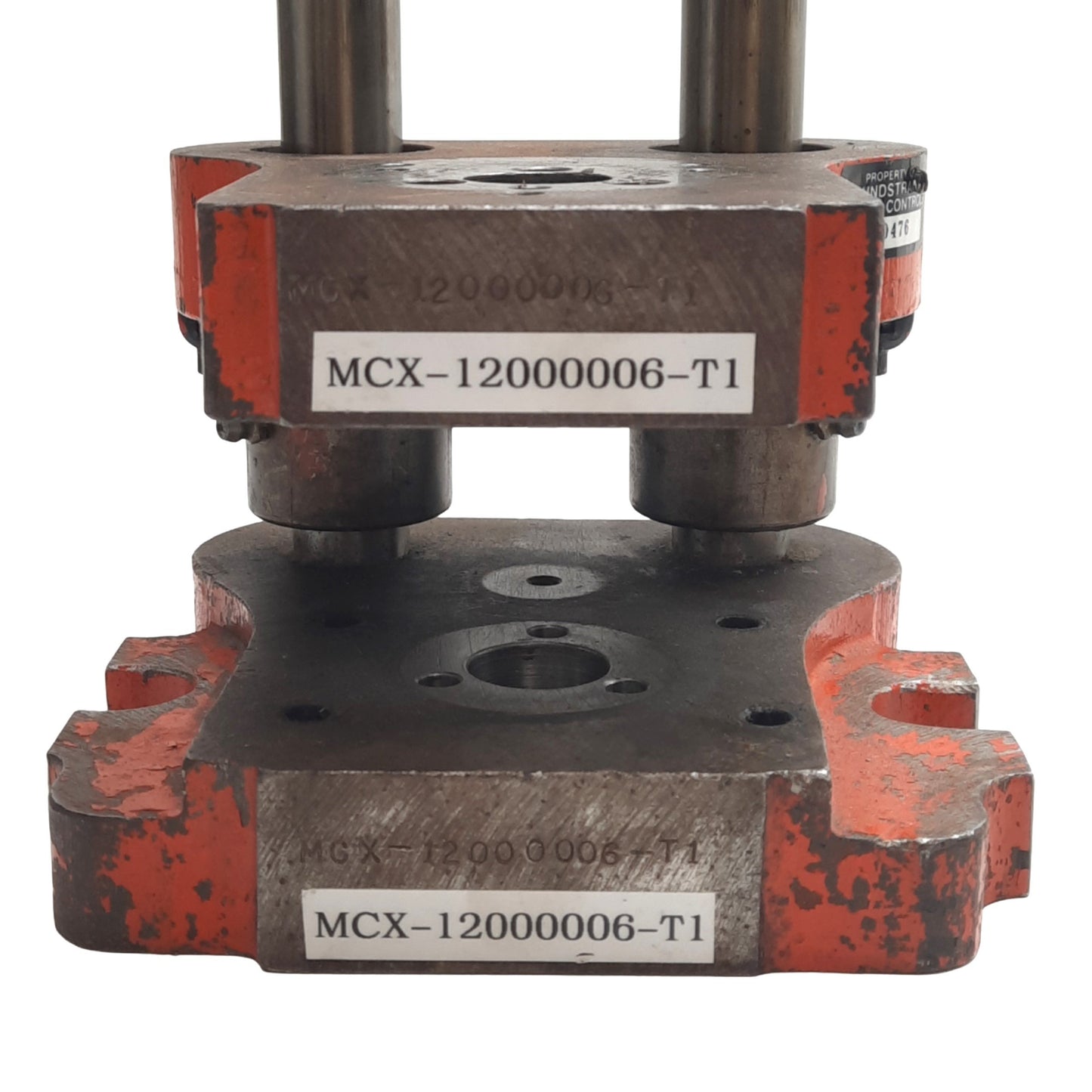 Used Anchor Danly S-0404-F-1 MCX-12000006-T1 Die Holder Set, ø2in Die OD, ø1in Posts