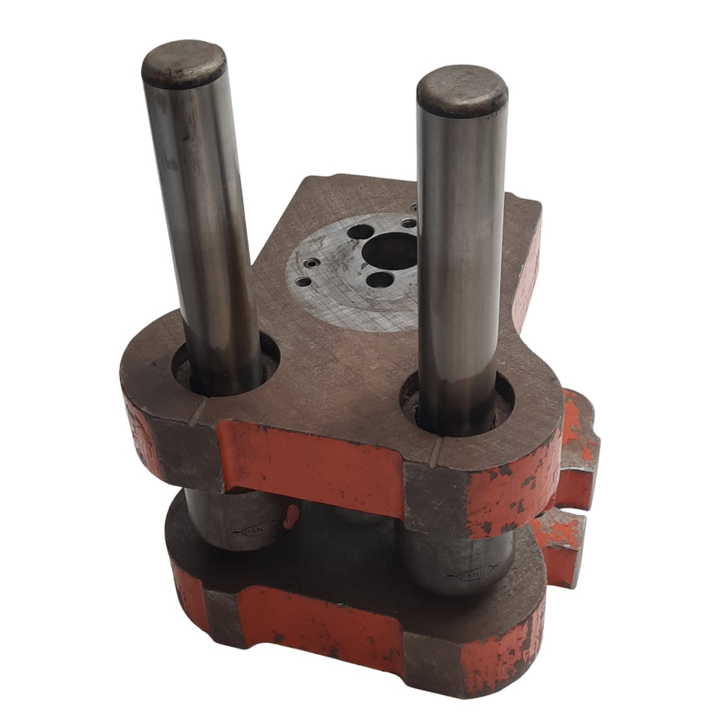 Used Anchor Danly S-0404-F-1 MCX-12000006-T1 Die Holder Set, ø2in Die OD, ø1in Posts