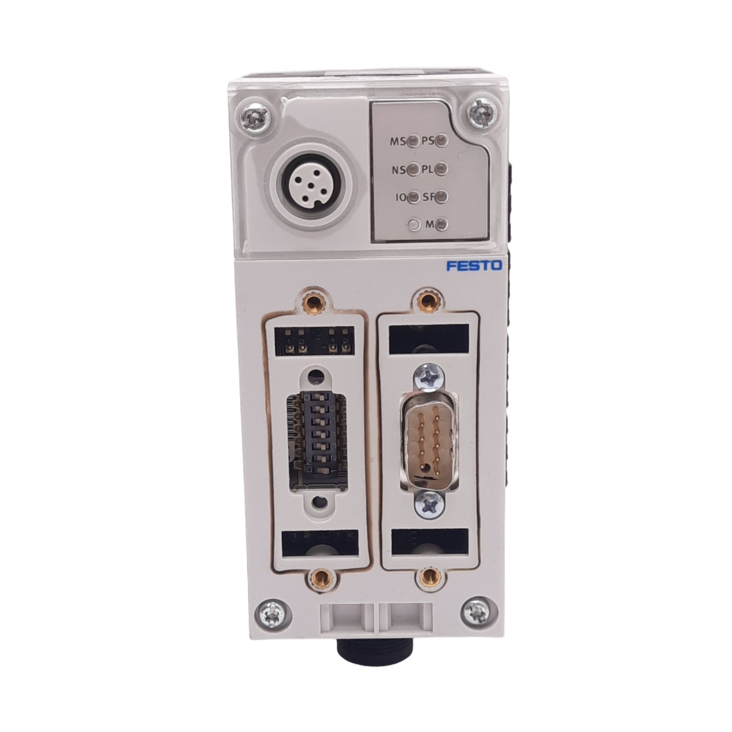 Used Festo CPX-FB11 DeviceNet Bus Node for CPX Series, 24VDC, M12 5-Pin, DB9M