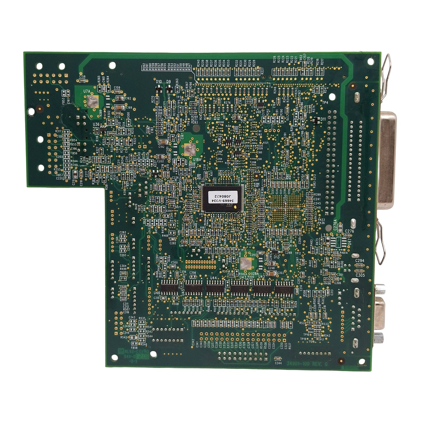 Used Zebra 34901-030 Rev R Main Control Board, Serial, USB, For 170XiIII+ Printer