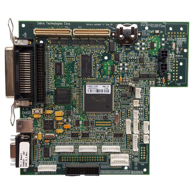 Used Zebra 34901-030 Rev R Main Control Board, Serial, USB, For 170XiIII+ Printer